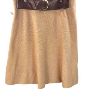 Liz Claiborne A Long tan sweater skirt spring summer Cotton Womens Sz 2X NWT